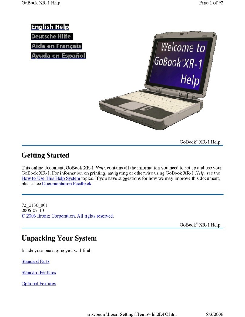General Dynamics Gobook XR-1 User manual