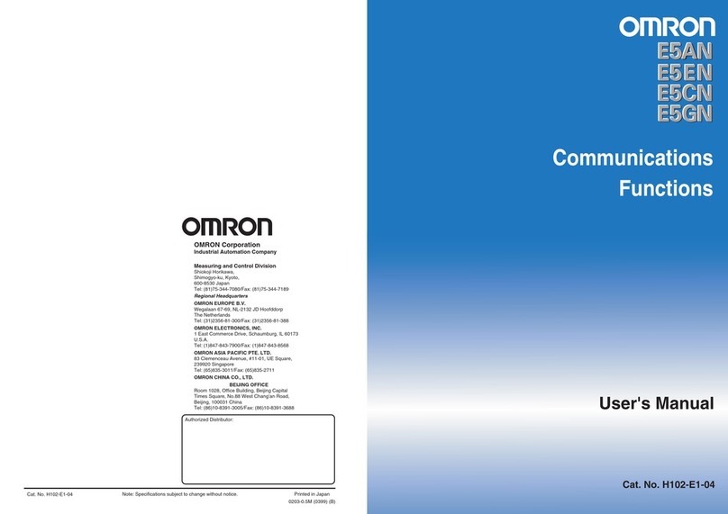 Omron E5AN User manual
