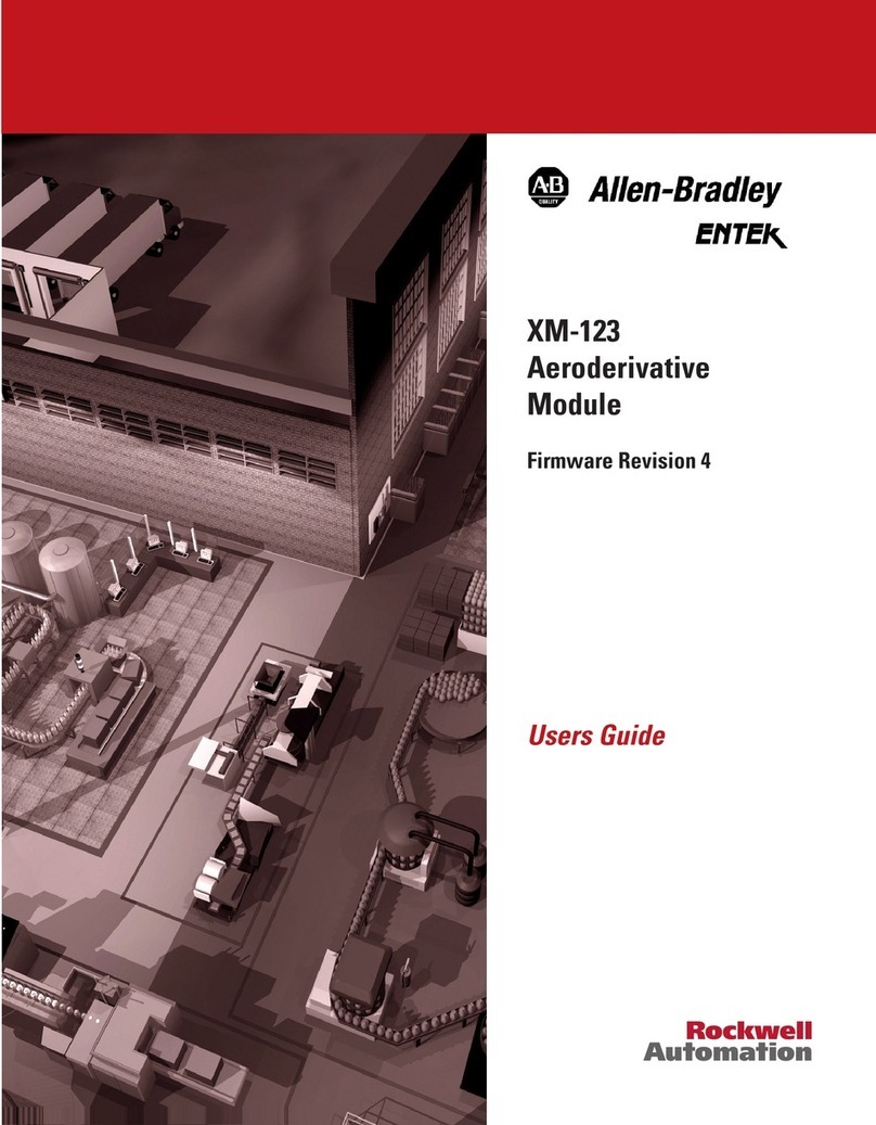 Allen-Bradley Entek XM-123 User manual Allen-Bradley Entek XM-123 User manual