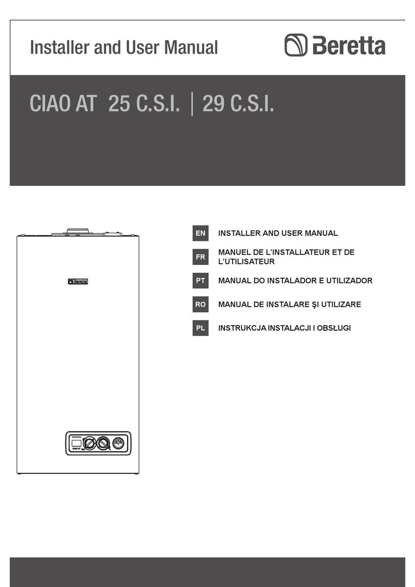 Beretta CIAO AT 29 C.S.I. installer and user manual Beretta CIAO AT 29 C.S.I. installer and user manual