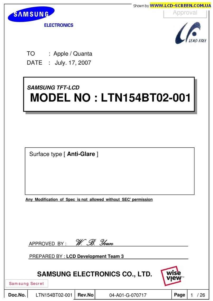 Samsung LTN154BT02-001 User manual