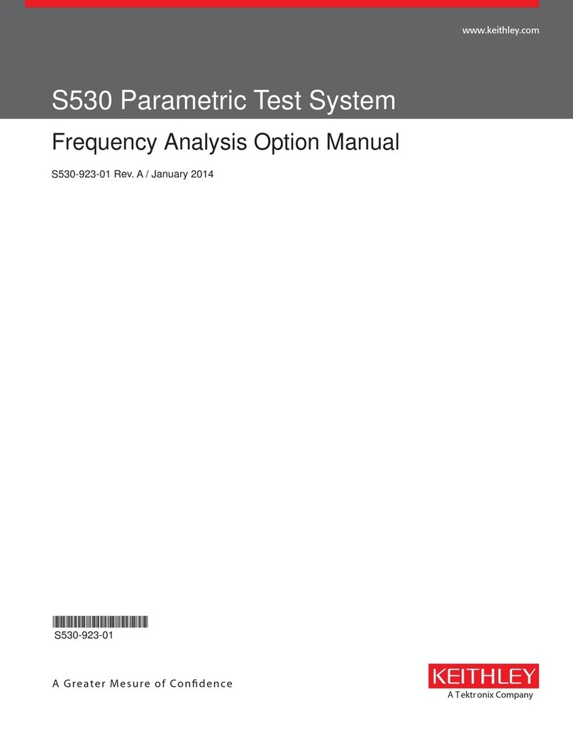 Keithley S530 User manual