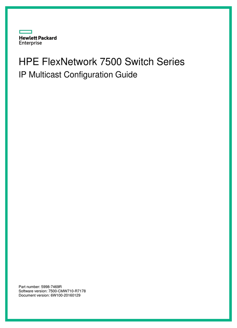HP FlexNetwork 7500 Series User manual HP FlexNetwork 7500 Series User manual