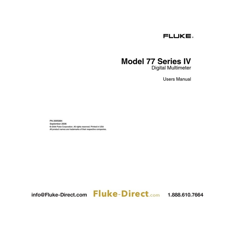 Fluke 77 Series IV user manual