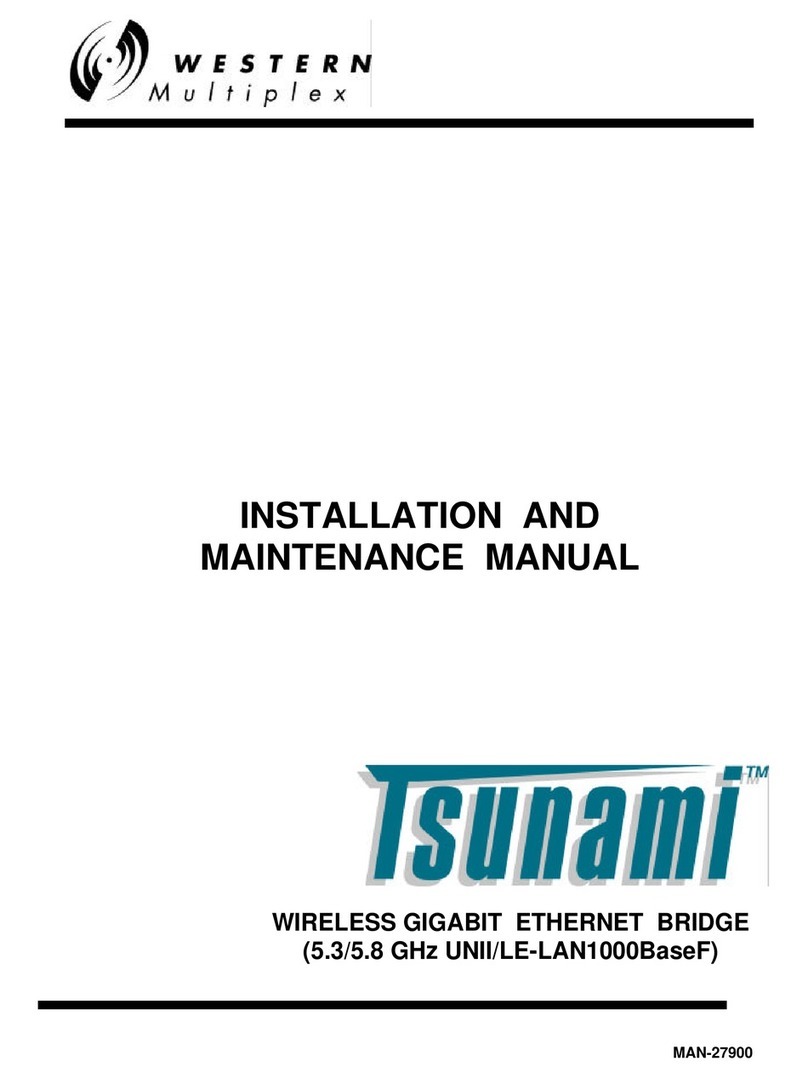Western multiplex Tsunami 27200-G1 Series Installation and maintenance manual