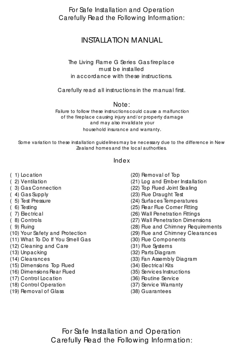 Living Flame G Series installation manual