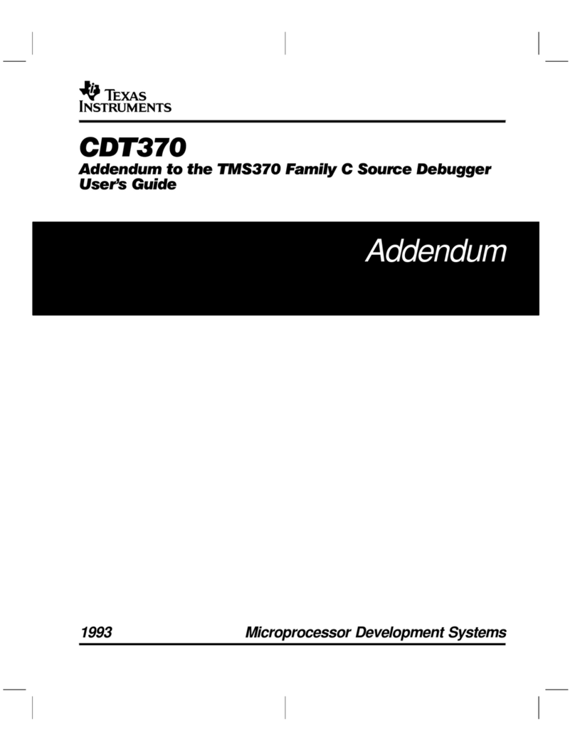 Texas Instruments CDT370 User manual