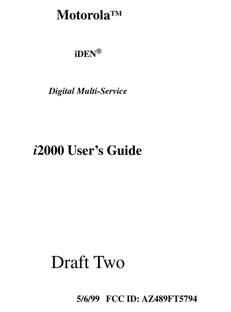 Motorola i2000 user guide