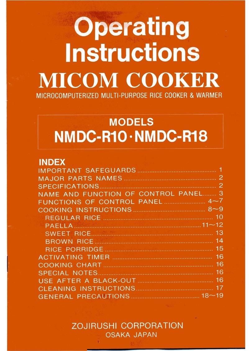 Zojirushi NMDC-R10 User manual Zojirushi NMDC-R10 User manual
