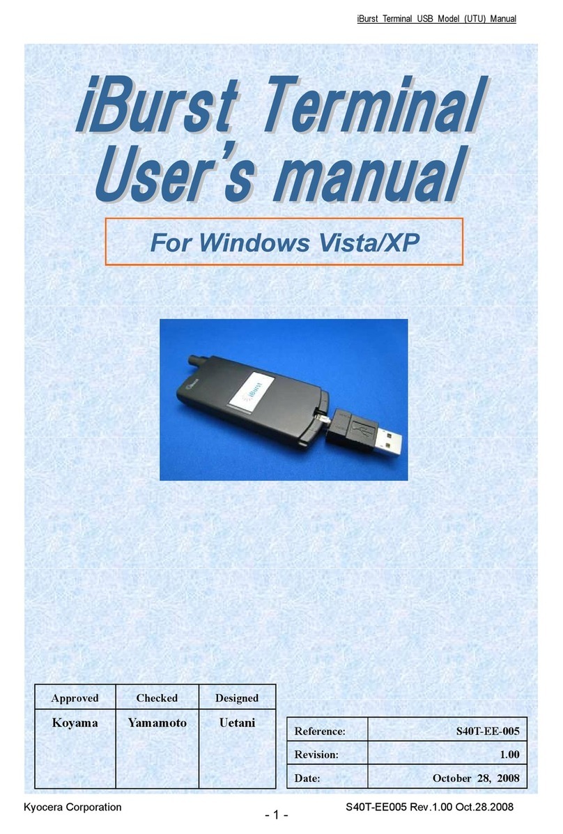 Kyocera iBurst Terminal user manual