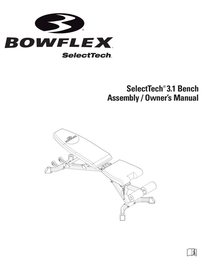 Bowflex SelectTech 3.1 Bench User manual Bowflex SelectTech 3.1 Bench User manual