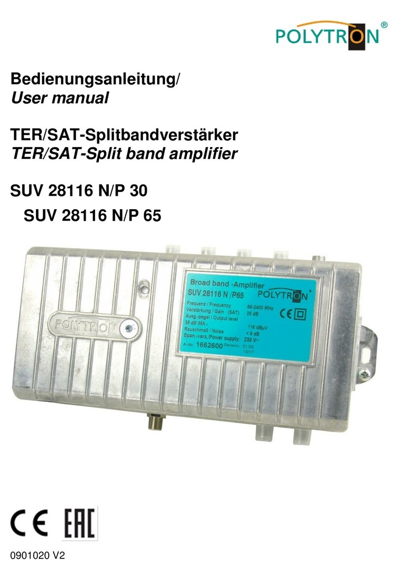 Polytron SUV 28116 N/P 65 User manual Polytron SUV 28116 N/P 65 User manual
