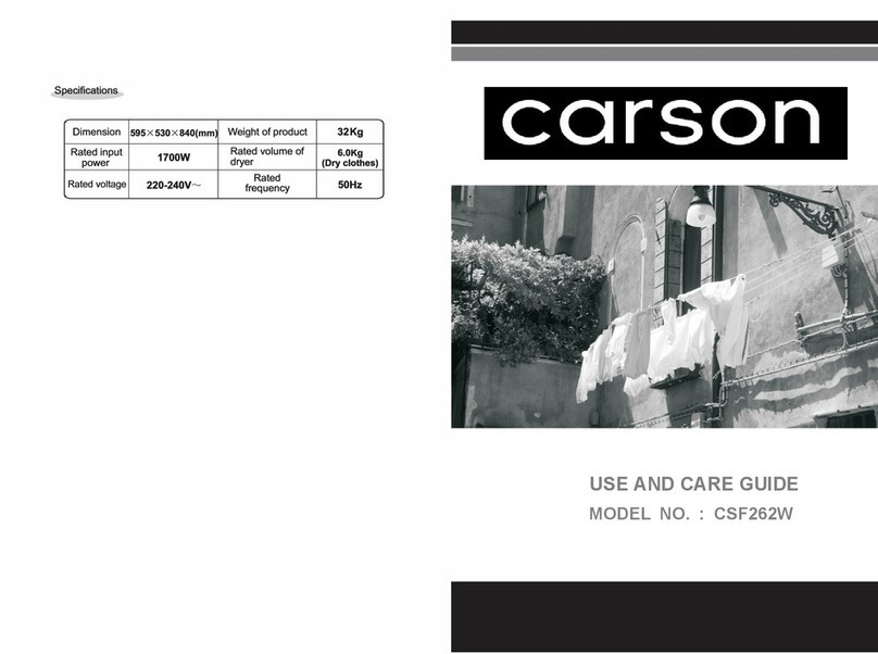 Carson CSF262W User manual