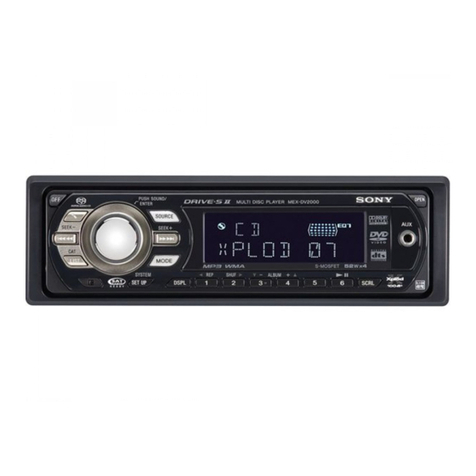 Sony MEX-DV2000 - DVD Player With Radio operating instructions