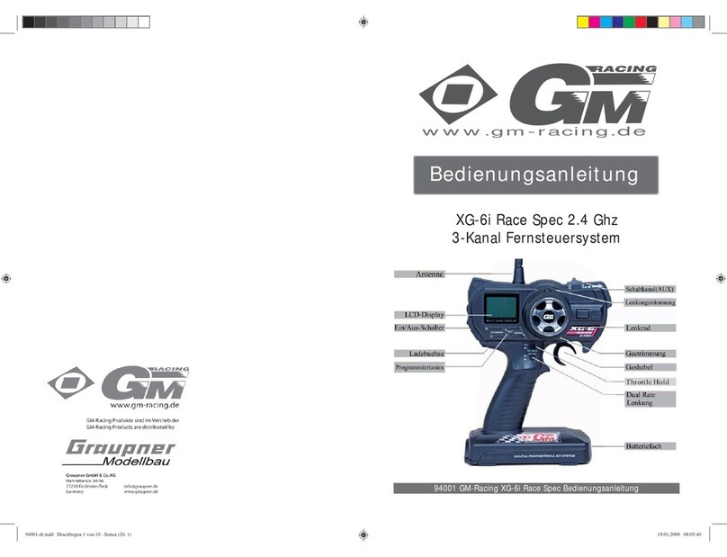 GM-Racing XG-6i Race Spec User manual