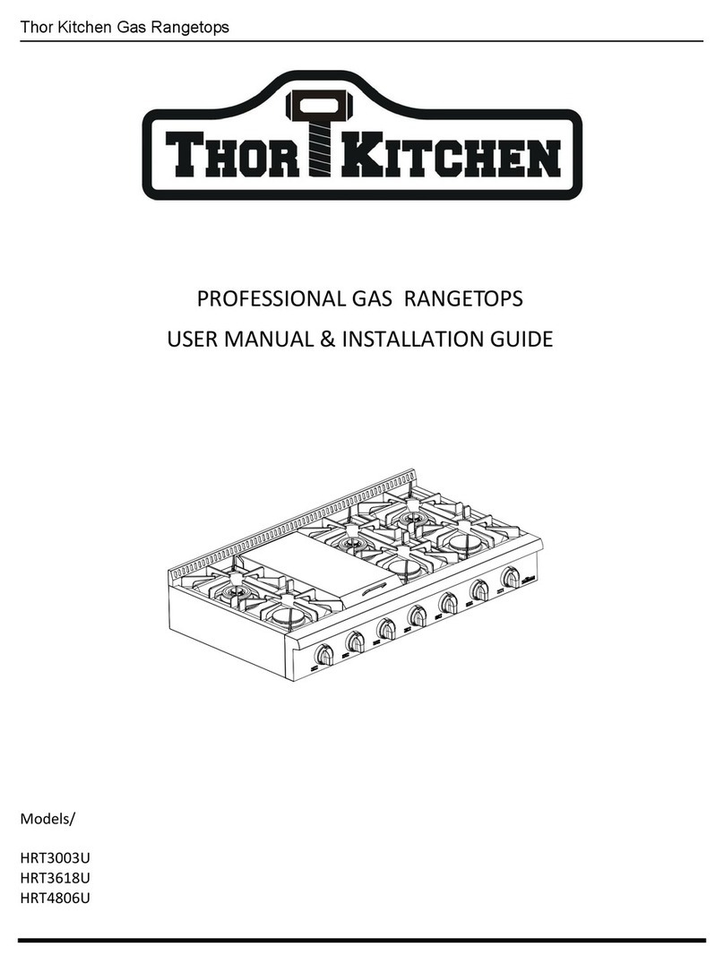 Thor Kitchen HRT3003U User manual & installation guide