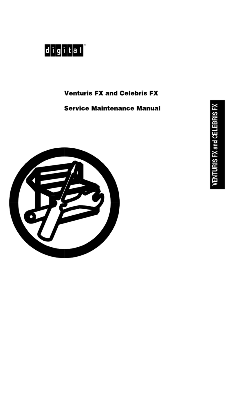Digital Equipment Venturis FX Service maintenance manual