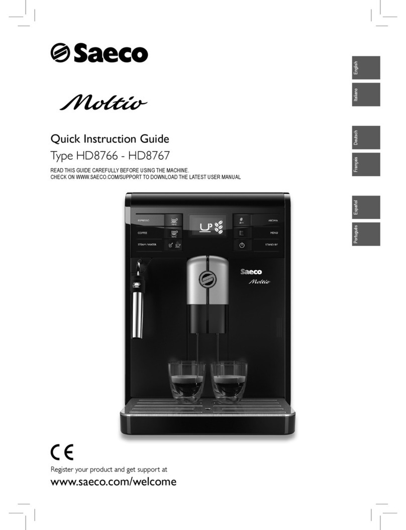 Saeco Moltio HD8766 Mounting instructions