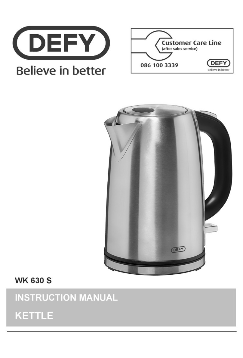 Defy WK 630 S User manual