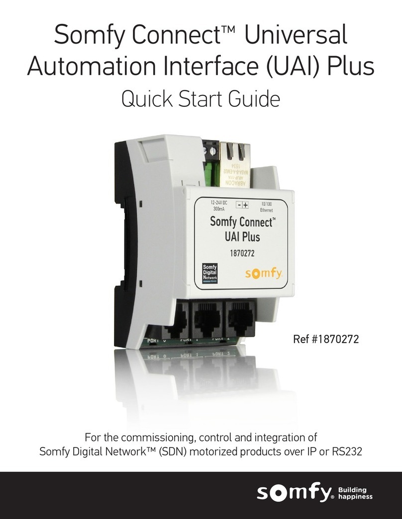 SOMFY Connect UAI Plus quick start guide