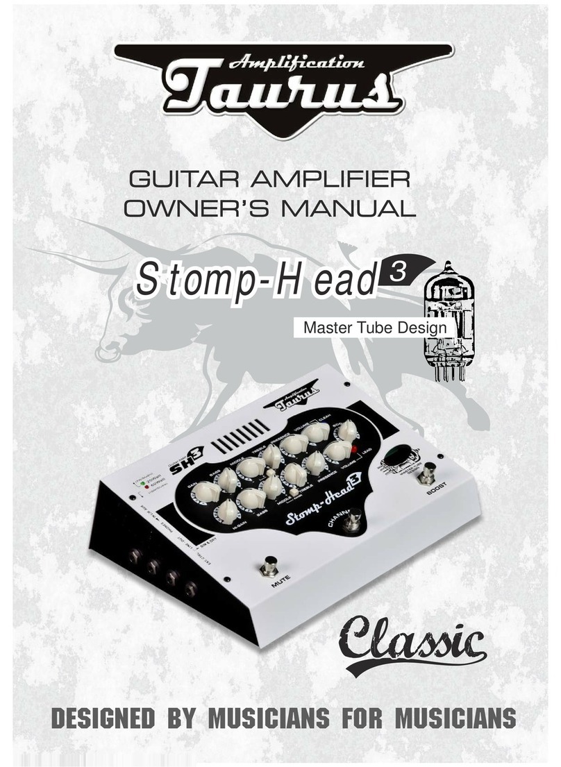 Taurus Stomp-Head 3 owner's manual