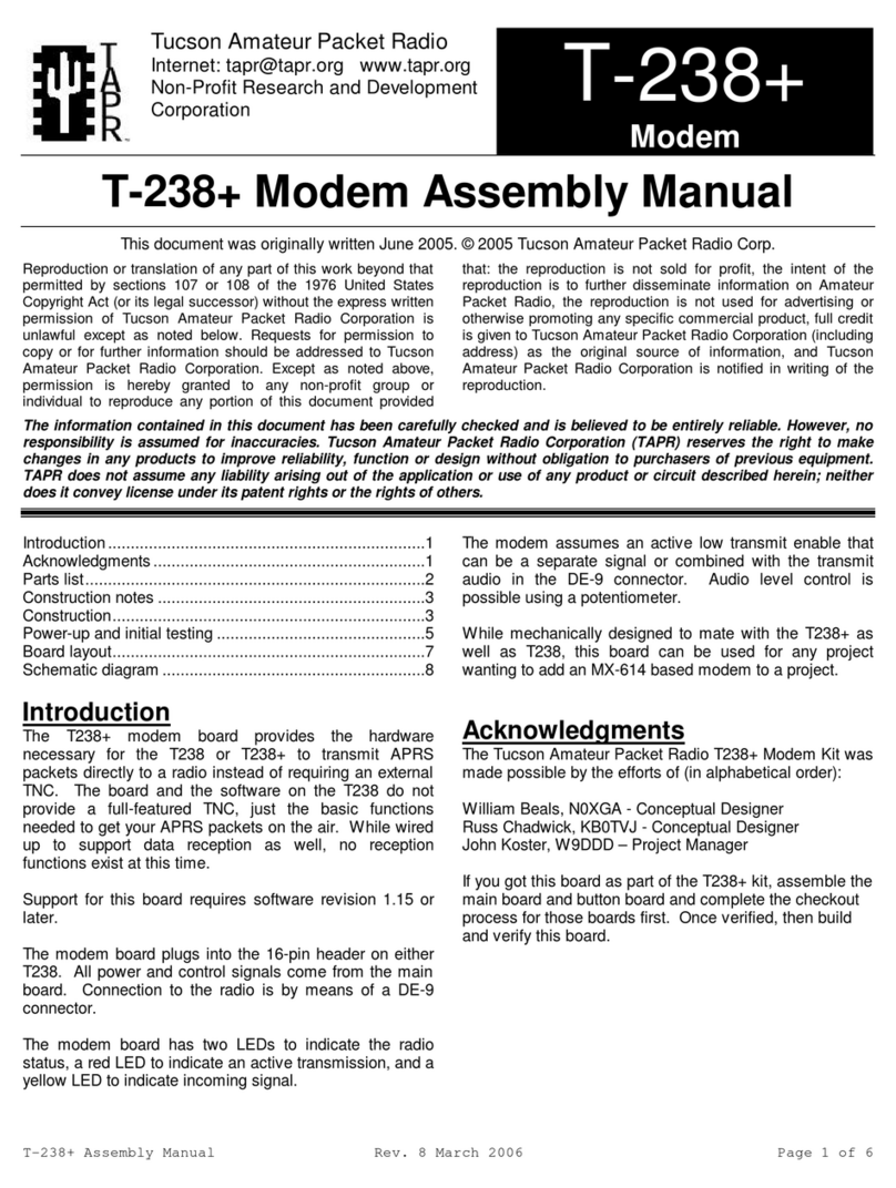 TAPR T-238+ Assembly manual