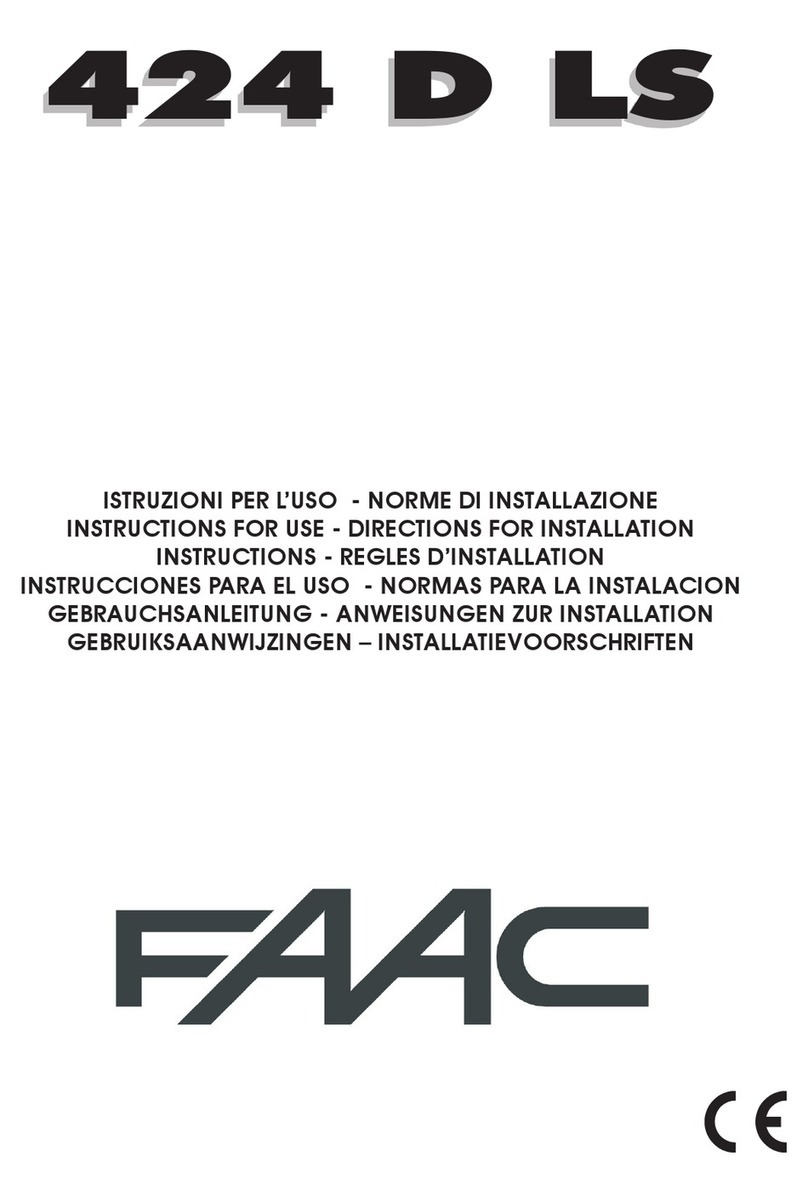 FAAC 424 D LS Instructions for use