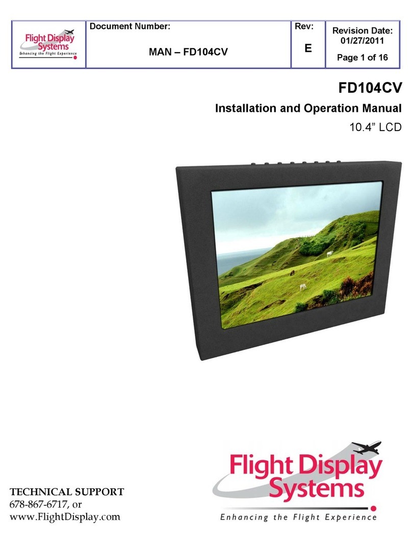 Flight Display Systems FD104CV User manual Flight Display Systems FD104CV User manual