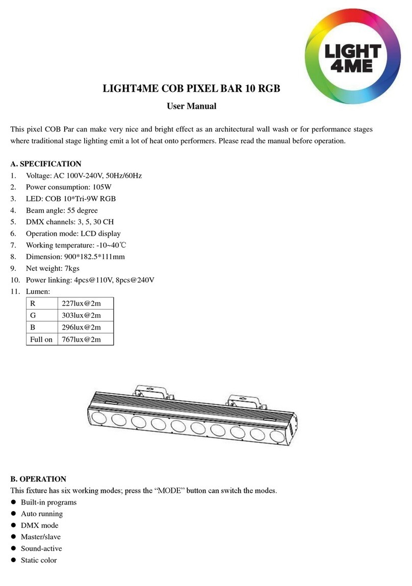 Light4Me COB PIXEL BAR 10 RGB user manual