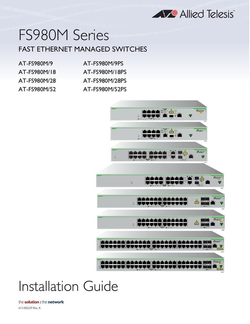Allied Telesis AT-FS980M/9 User manual