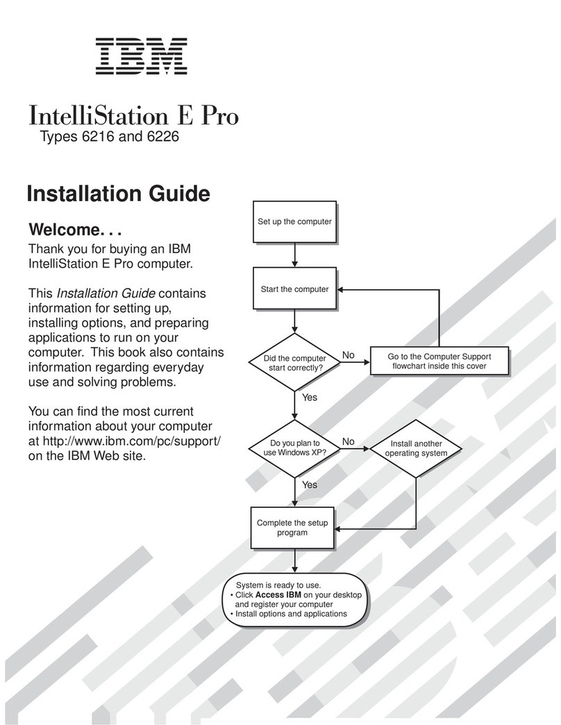 IBM IntelliStation E Pro Type 6216 User manual