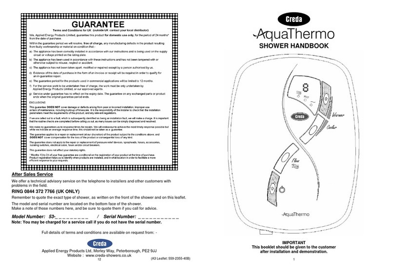 Creda Aquathermo 53 series Handbook