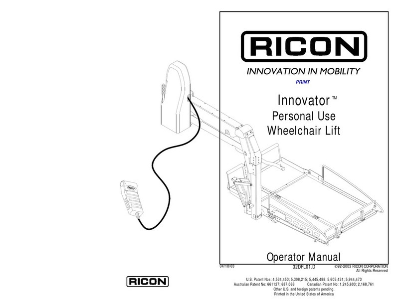 Ricon Innovator Operator's manual
