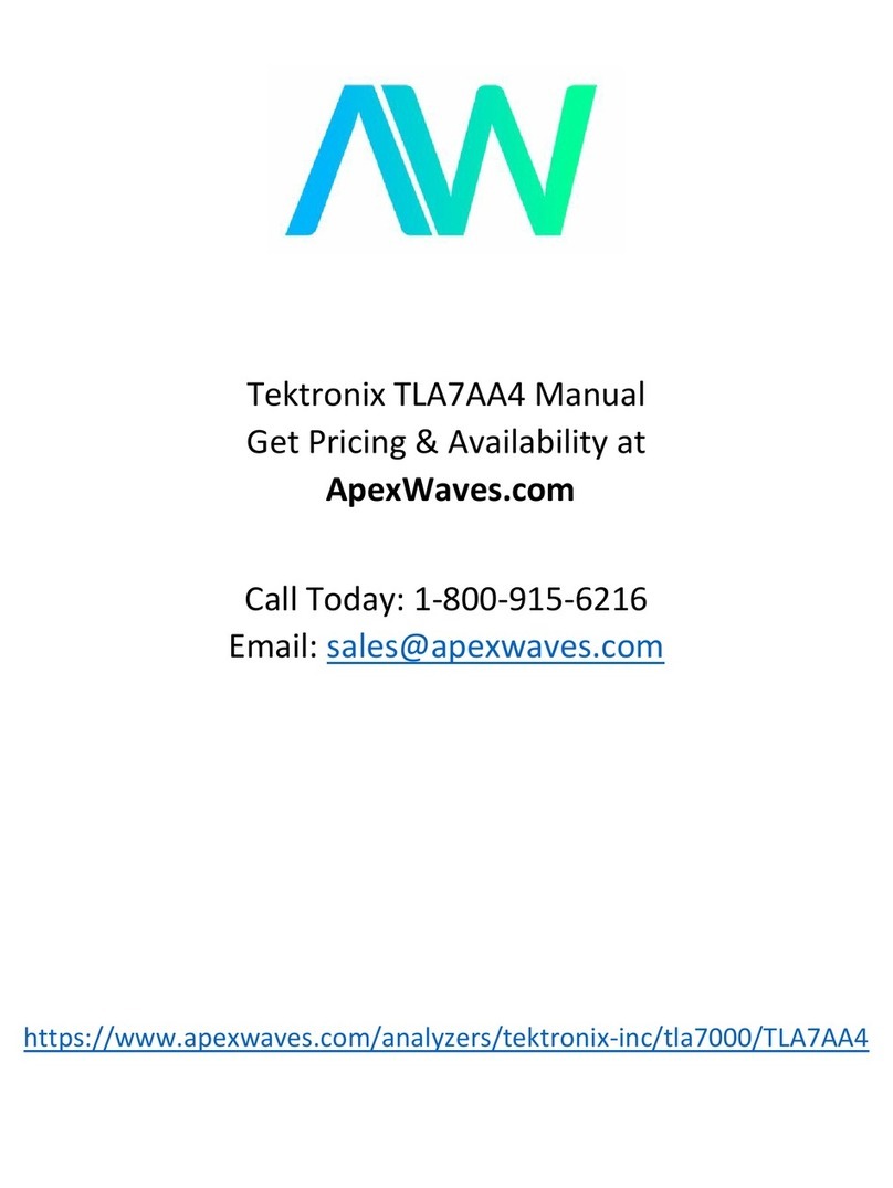 Tektronix TLA7AA1 User manual