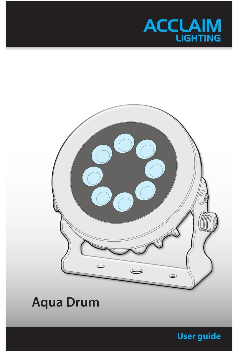 Acclaim Lighting Aqua Drum EO user guide