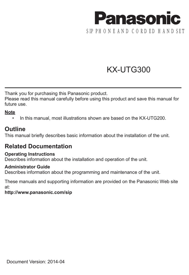 Panasonic KX-UTG200 user manual