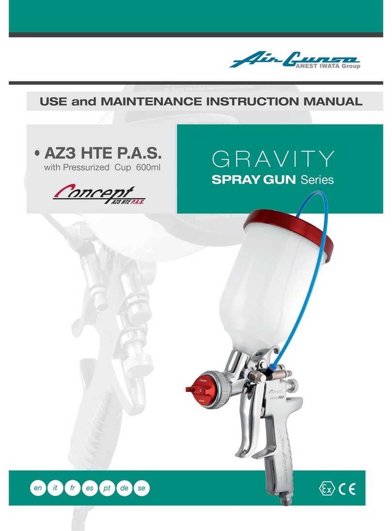 Iwata AZ3 HTE P.A.S. Concept Use and maintenance manual