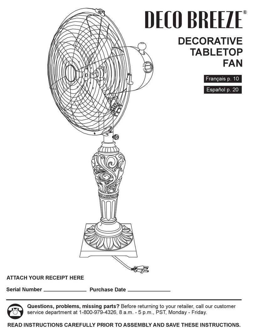 DecoBREEZE Cantalonia user manual