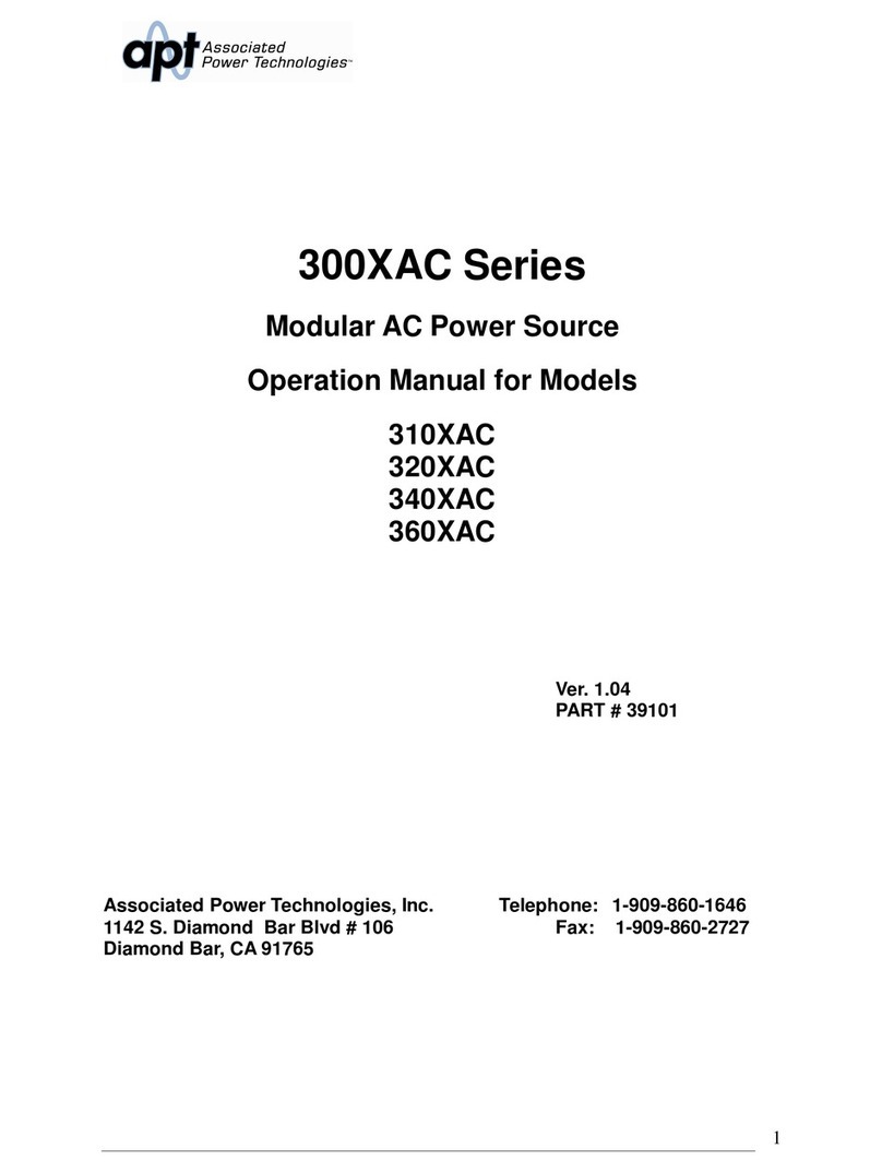APT 340XAC Operation manual