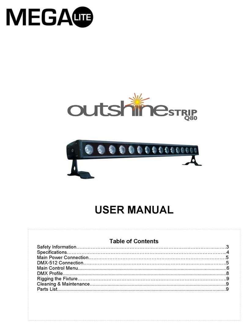 MegaLite Outshine Strip Q80 user manual