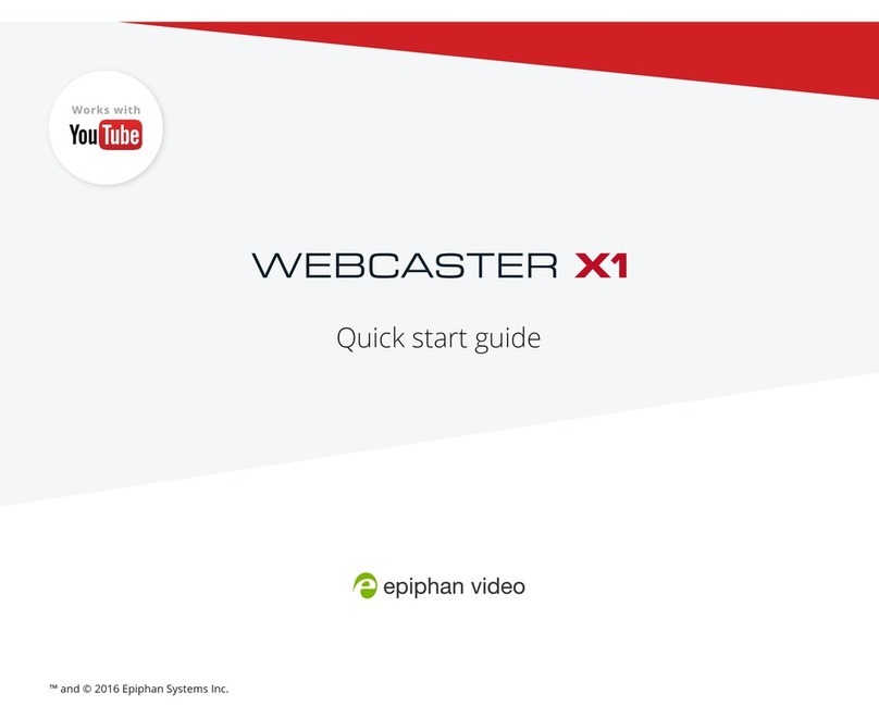 epiphan video Webcaster x1 quick start guide