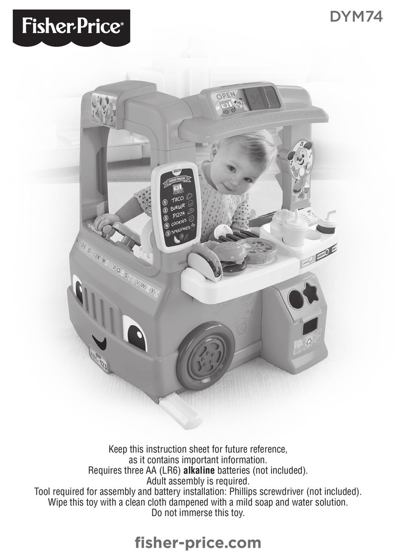 Fisher-Price DYM74 instruction sheet