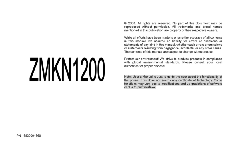 Zonda ZMKN1200 User manual
