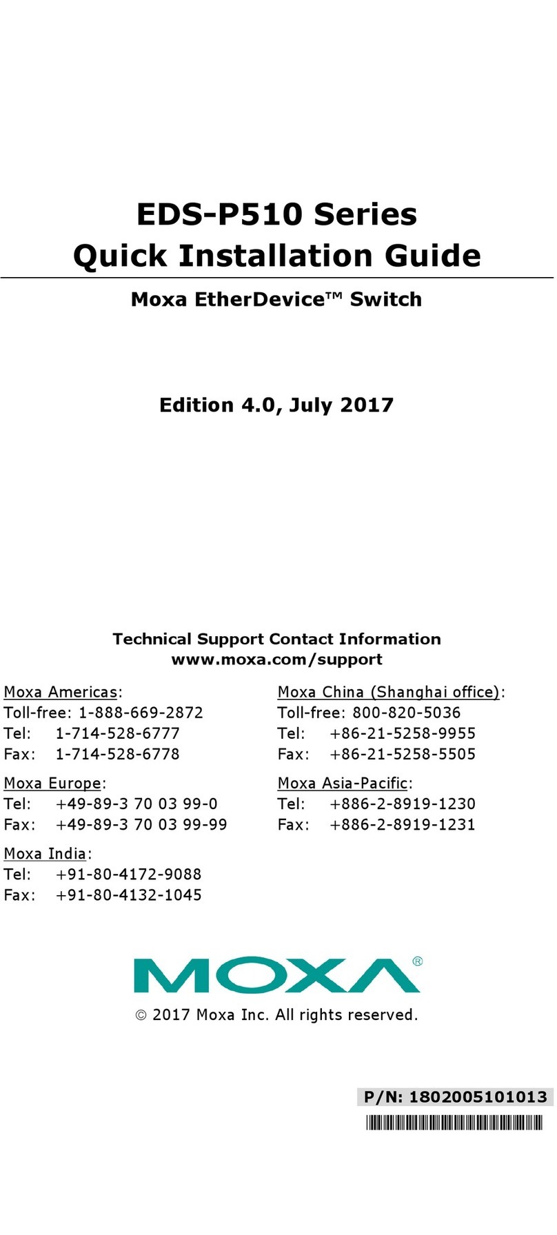 Moxa Technologies EtherDevice EDS-P510 Series User manual