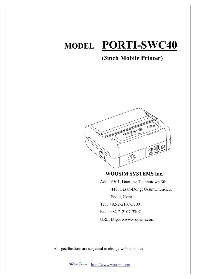 WOOSIM PORTI-SWC40 User manual