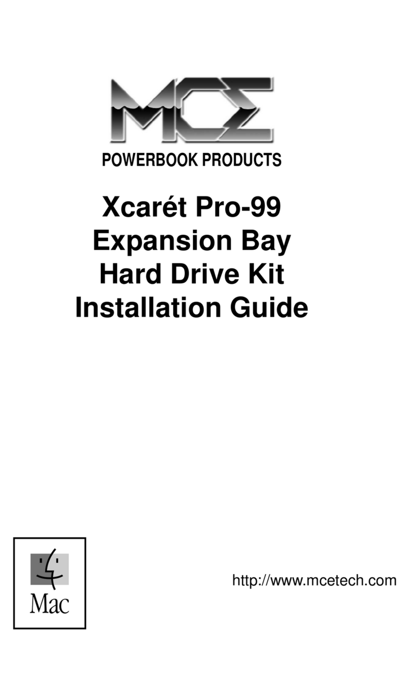 MCE Technologies Xcaret Pro-99 installation guide