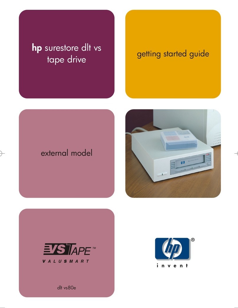 HP SureStore DLT VS80 User manual
