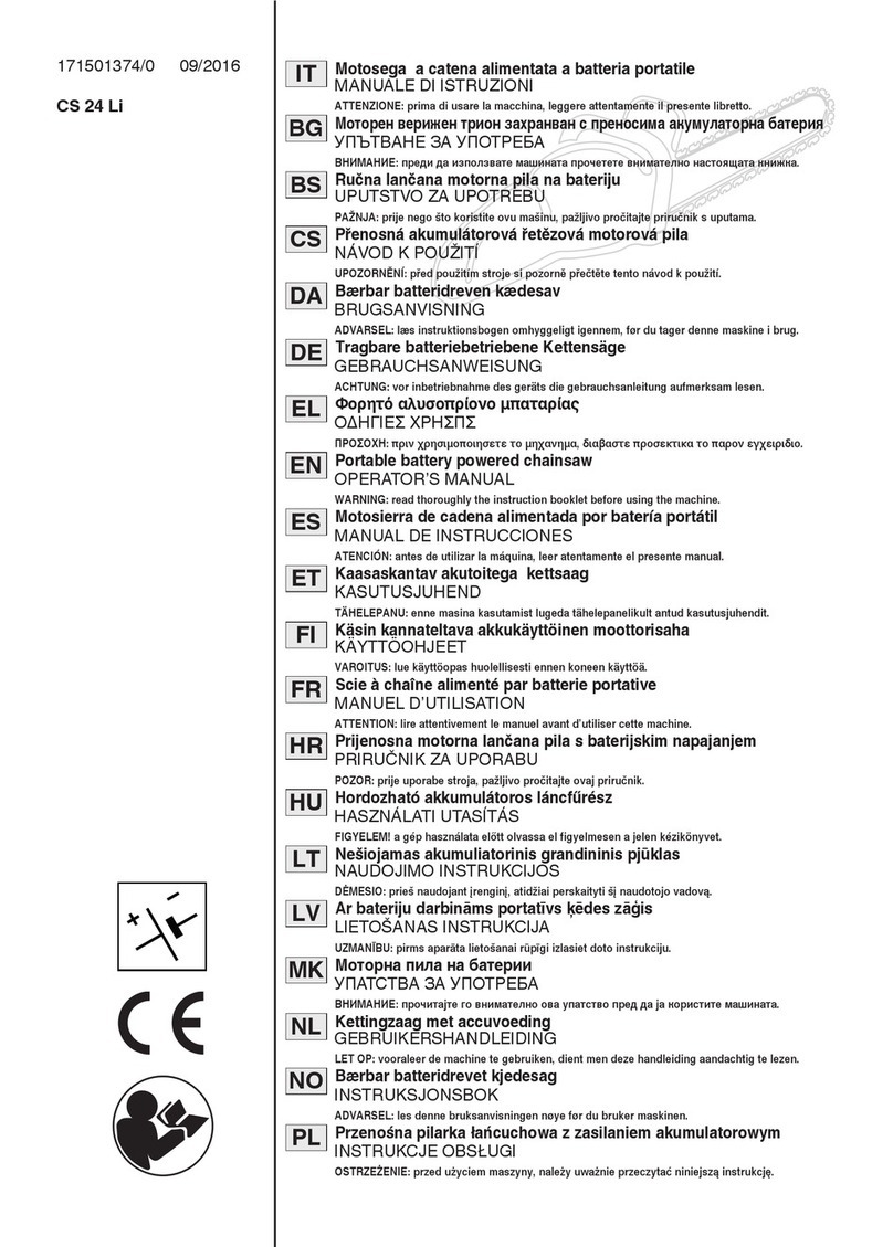 GGP ITALY CS 24 Li Operator's manual