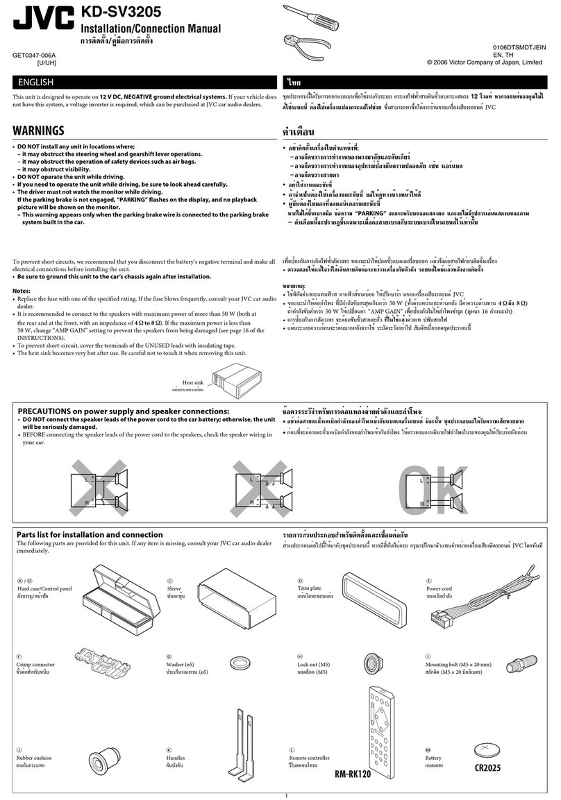 JVC KD-SV3205 Guide