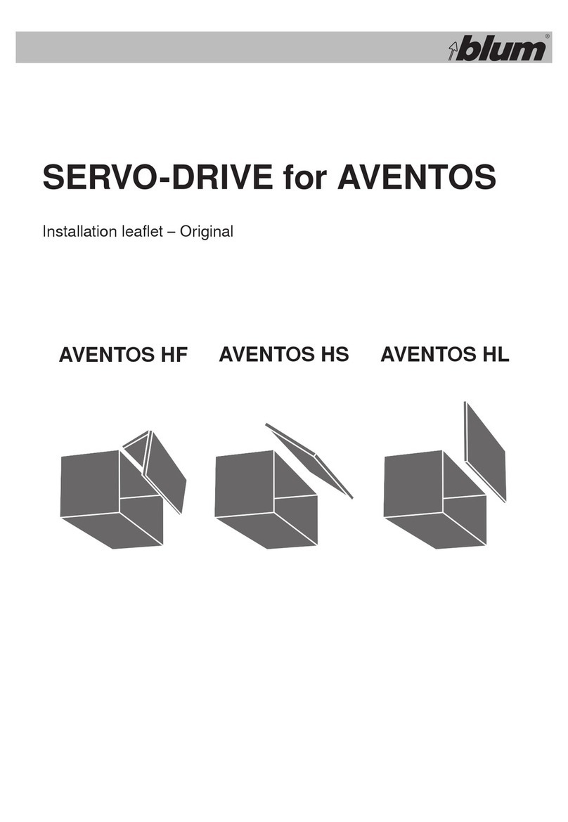 BLUM AVENTOS HS User manual